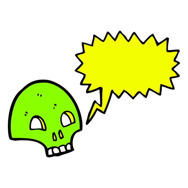 Graffiti style spooky skull — Stock Vector
