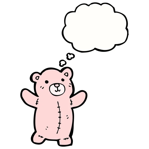 Розовый плюшевый медведь — стоковый вектор