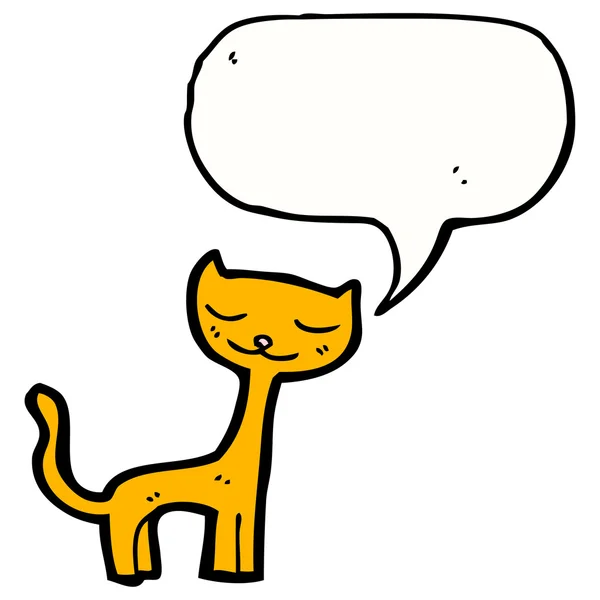 Gato con burbuja del habla — Archivo Imágenes Vectoriales