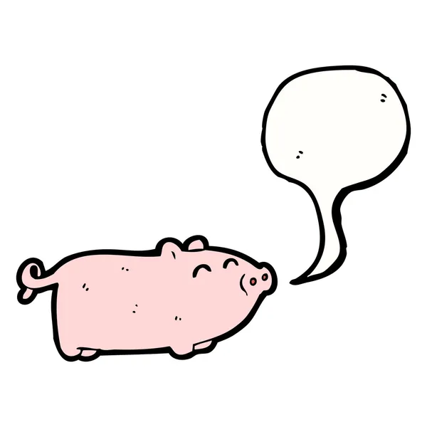 Mignon parler porc — Image vectorielle