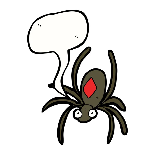 Araña viuda negra — Vector de stock