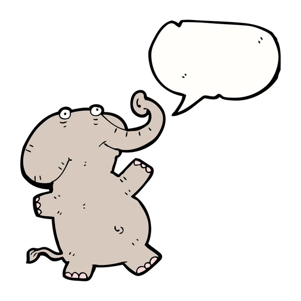 Grappige olifant dansen — Stockvector