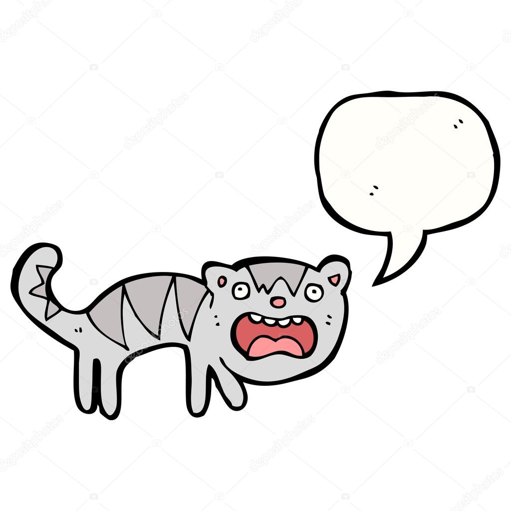 cat with speech bubble