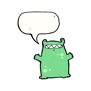 yeşil uzaylı canavar