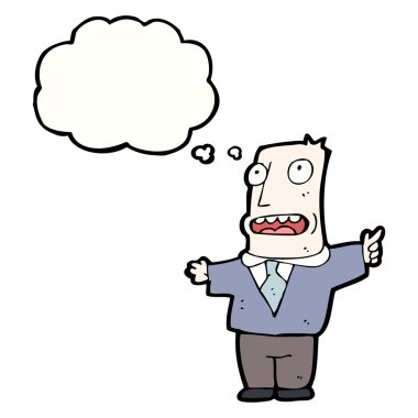 fikri olan orta yaşlı adam