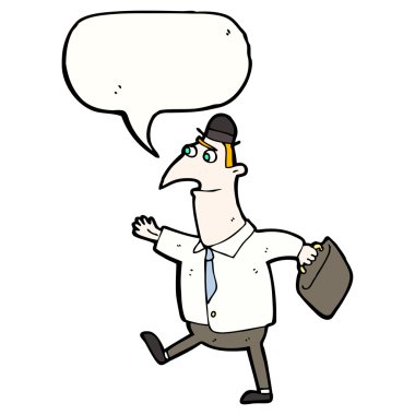 çalışmak için yürüyen adam