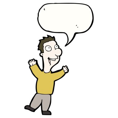 adam heyecan konuşuyor