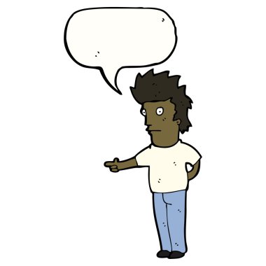 işaret ve bakıyorsun adam