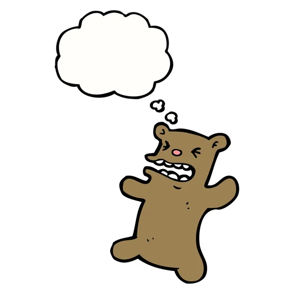 Angry teddy bear — Stock Vector