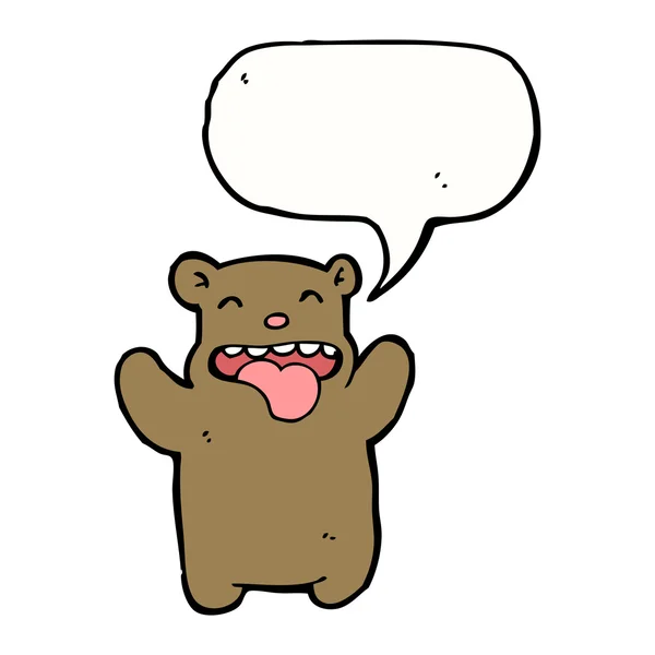 Смішні плюшевого ведмедика — стоковий вектор