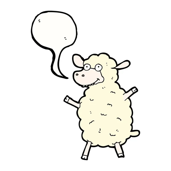 Смешная овца — стоковый вектор