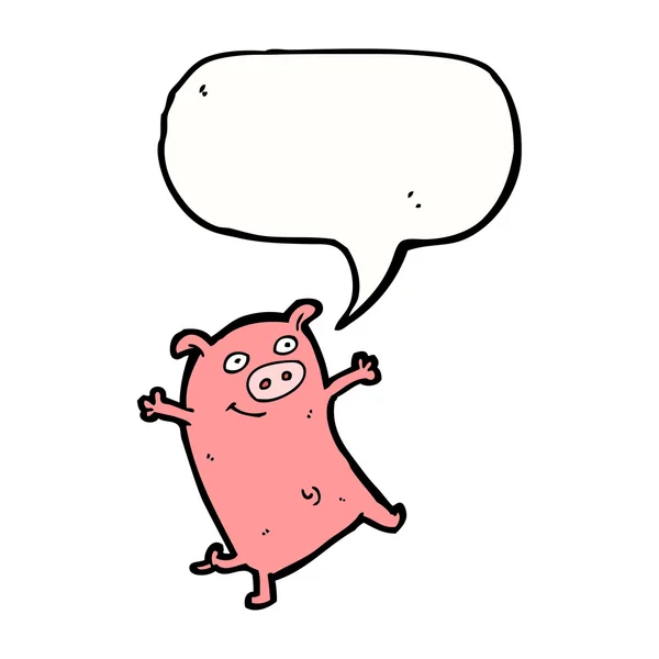 跳舞的小猪 — 图库矢量图片