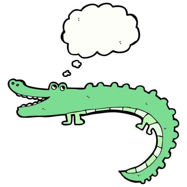 Crocodilo amigável — Vetor de Stock