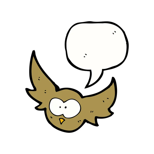 Летающая сова — стоковый вектор