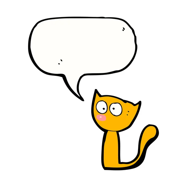 Gato sobre un fondo blanco — Vector de stock