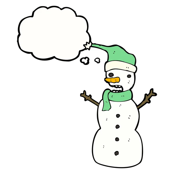 Boneco de neve — Vetor de Stock