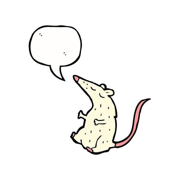 Rat de laboratoire parlant — Image vectorielle