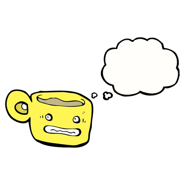 焦虑的咖啡杯 — 图库矢量图片