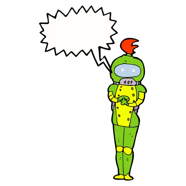 Chica del espacio — Vector de stock