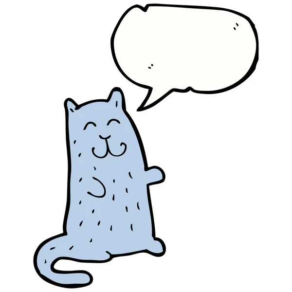 气泡的快乐猫 — 图库矢量图片