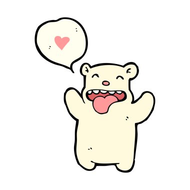 aşık küçük kutup ayısı