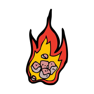 alev alev yanan bir göktaşı