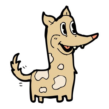kuyruk sallama ile komik köpek