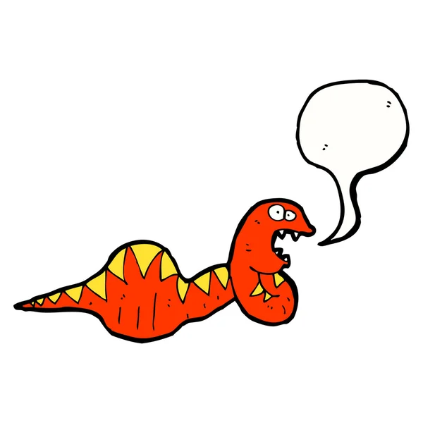 Serpent rouge — Image vectorielle