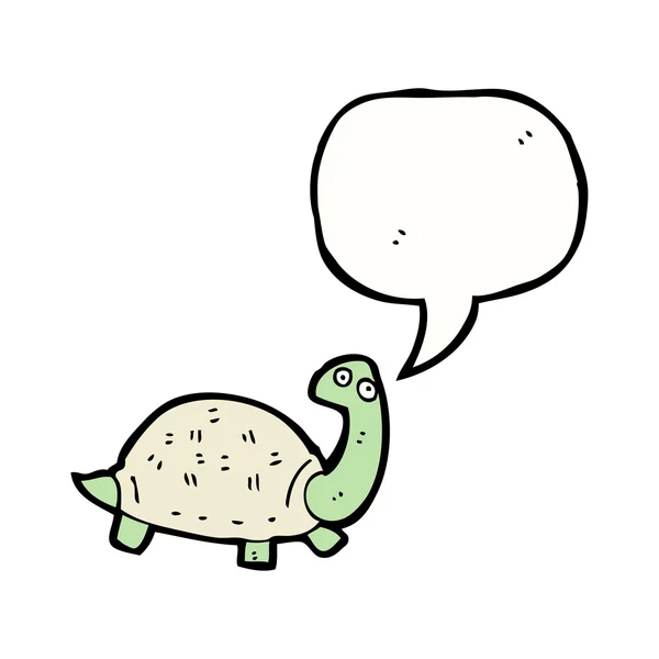 Черепаха с пузырём речи — стоковый вектор