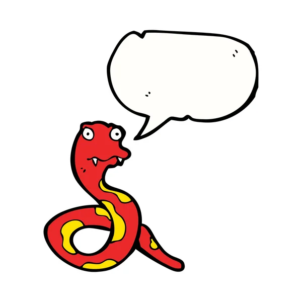 Serpiente roja — Vector de stock