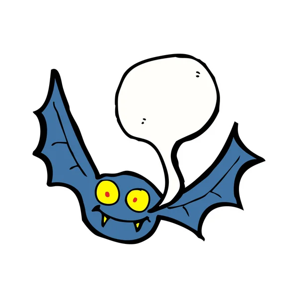 Morcego com bolha de fala — Vetor de Stock