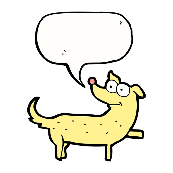 Perro con burbuja del habla — Vector de stock