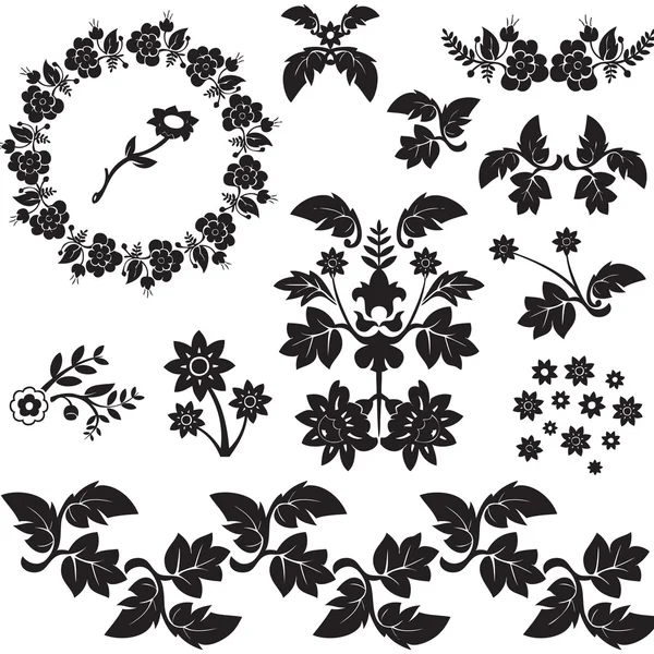Dessins floraux — Image vectorielle