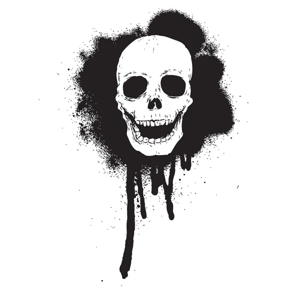 Crâne de graffiti — Image vectorielle