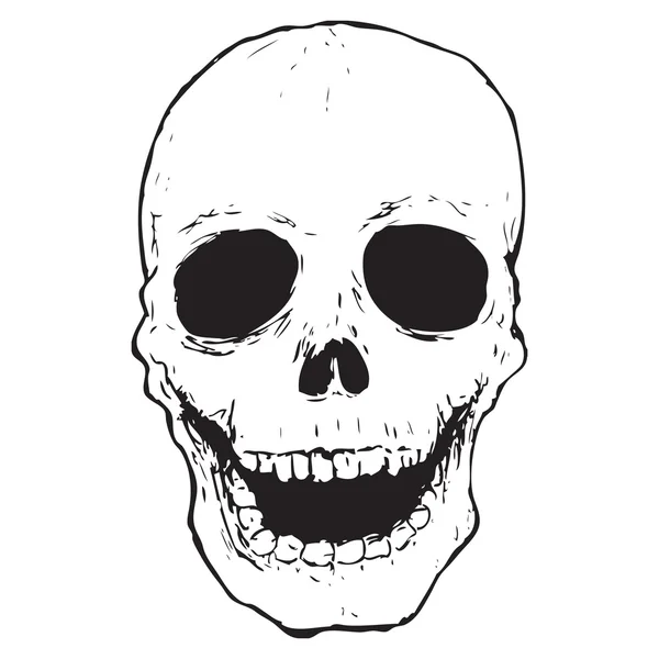 Calavera aterradora — Archivo Imágenes Vectoriales