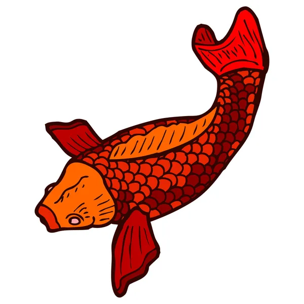 Peces de dibujos animados — Vector de stock