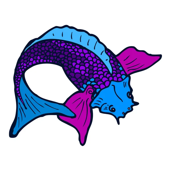 鯉鯉の入れ墨 — ストックベクタ