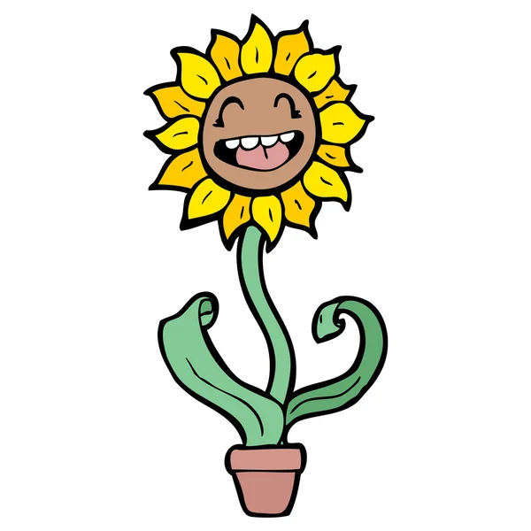 Fleur dessin animé — Image vectorielle