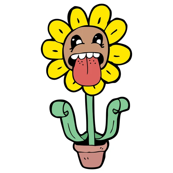 花の漫画 — ストックベクタ