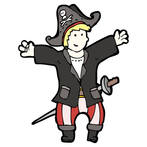 海賊男の子 — ストックベクタ