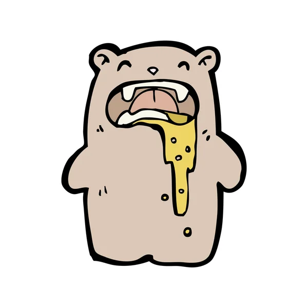 Brutto-Teddybär — Stockvektor