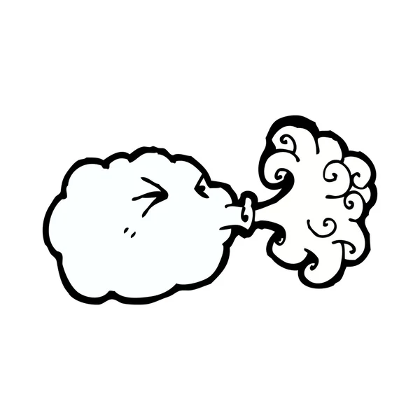 Blowing cloud — Stock Vector