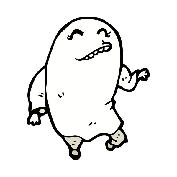 Costume fantôme heureux — Image vectorielle