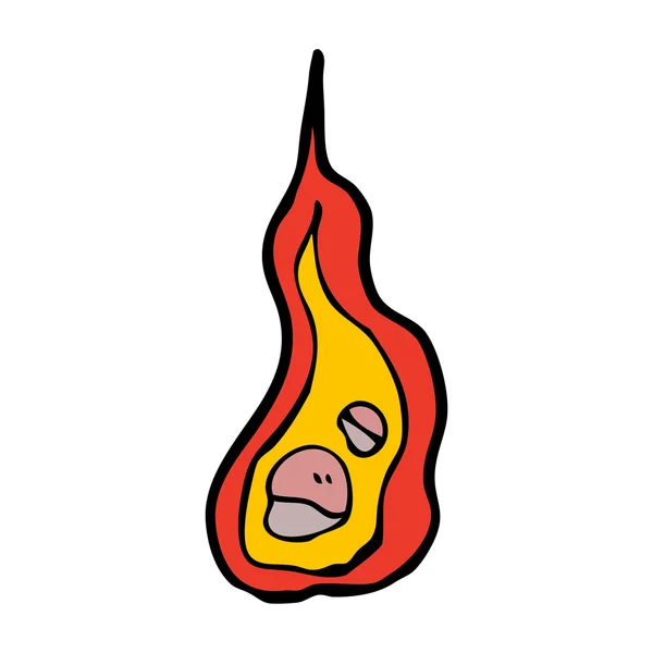 火焰流星 — 图库矢量图片