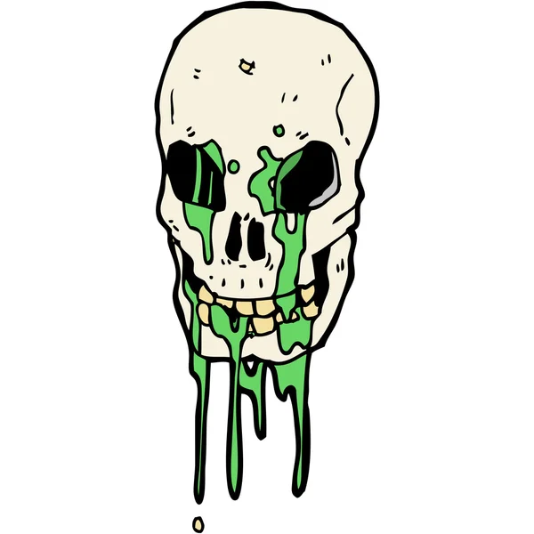 Calavera bruta de Halloween — Vector de stock