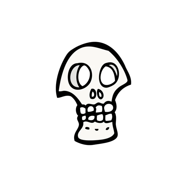 Halloween vampire skull — Stock Vector