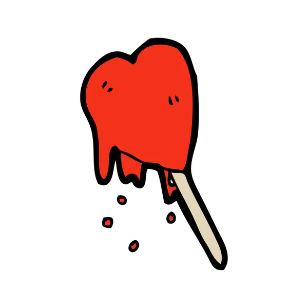 Lolly hielo del corazón — Archivo Imágenes Vectoriales