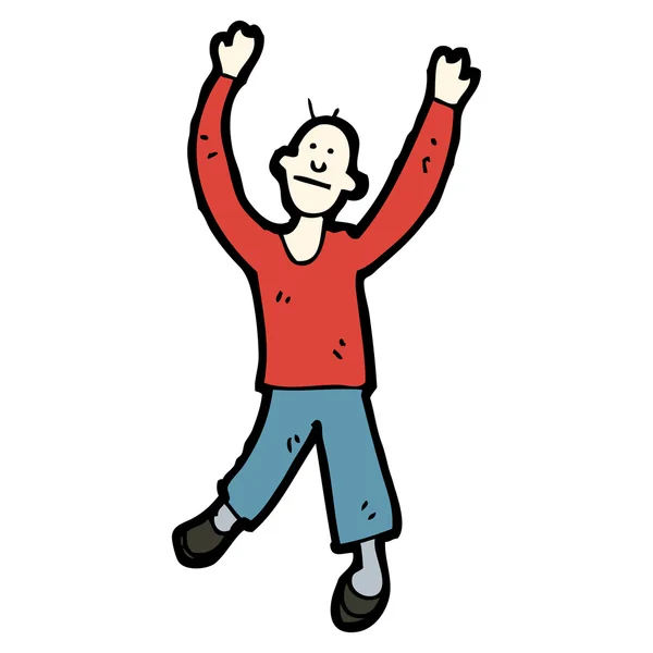 Χαρούμενη άνδρας χορεύει — Διανυσματικό Αρχείο