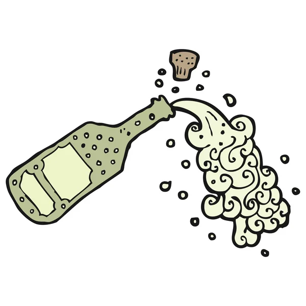 Verter champán — Vector de stock