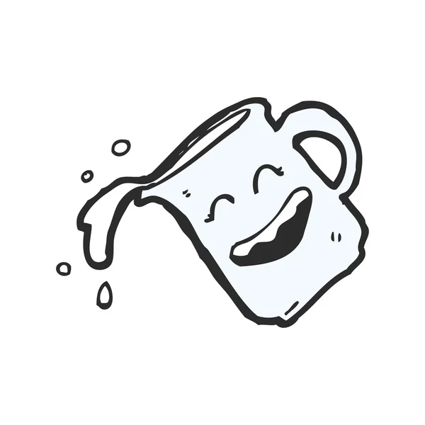 快乐牛奶壶 — 图库矢量图片